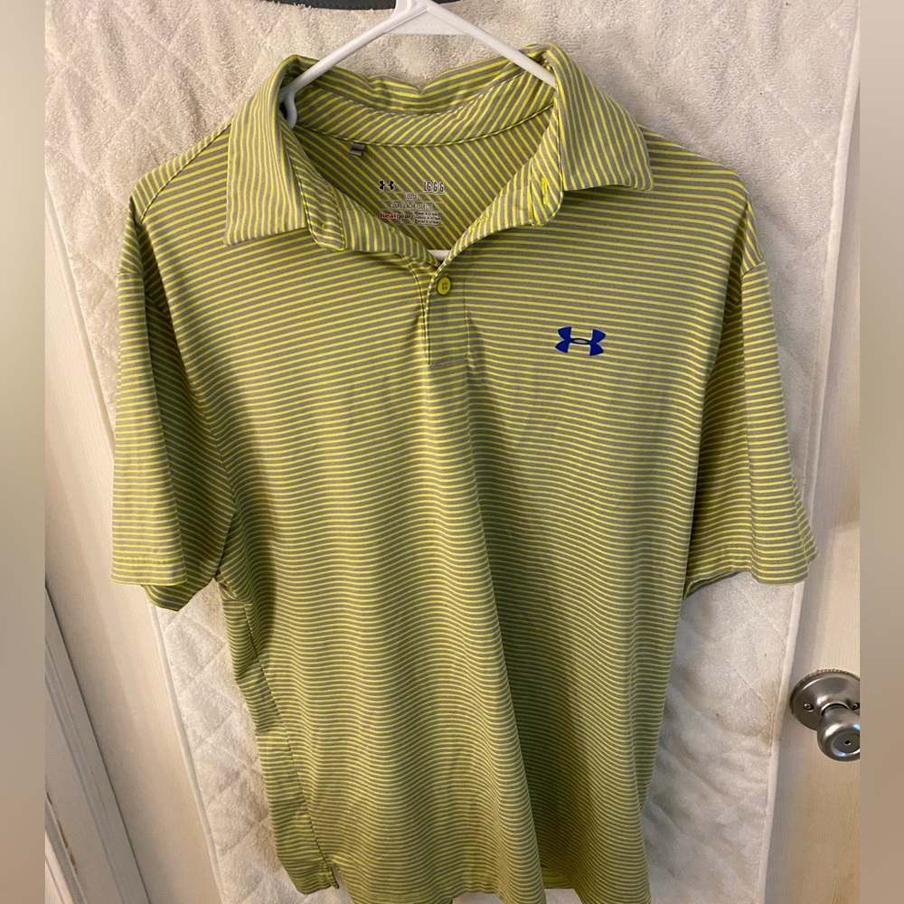 Mens Large Under Armor Golf Polo